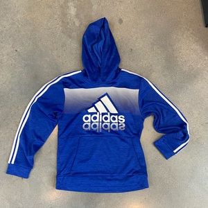 Adidas Youth Pullover Hoodie Sweater Size XL Royal Blue NWT